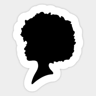 Afro Female Sticker